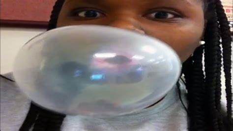 woman blowing bubble gum|best bubble gum record blower.